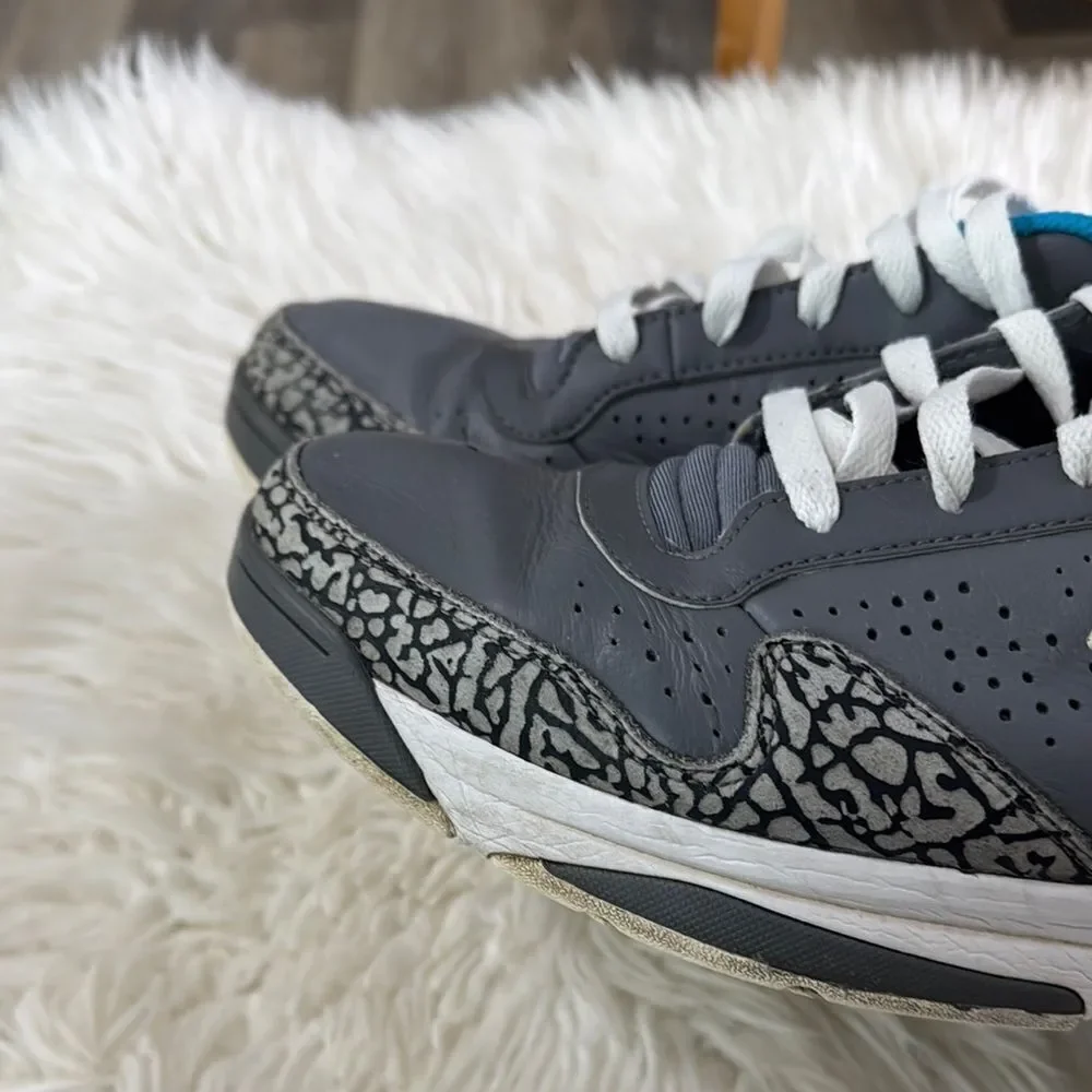 Jordan Gray and Blue Sneakers Size 10.5